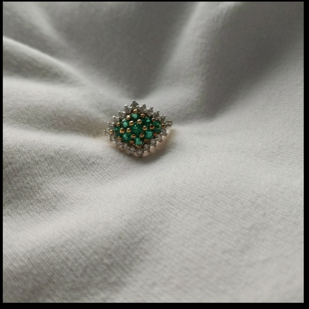 Faux Emerald Ring